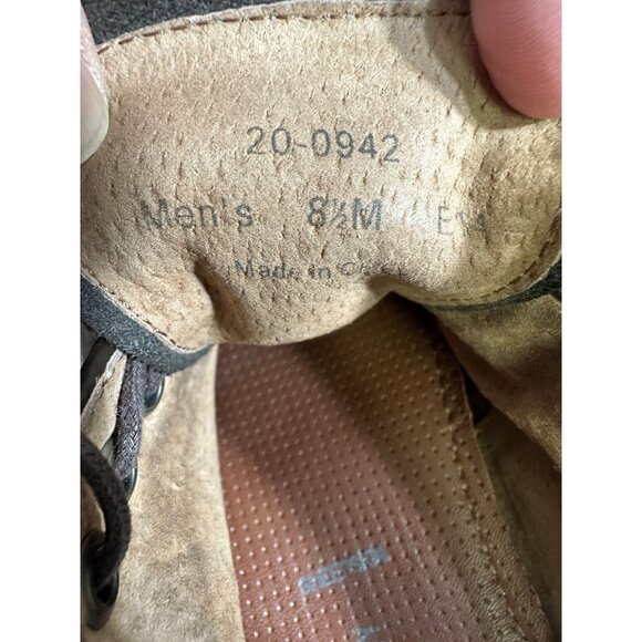 Johnston Murphy Mens Flex System Sheepskin Insole Brown Blue Stitching Sz 8 1/2M - Picture 8 of 14